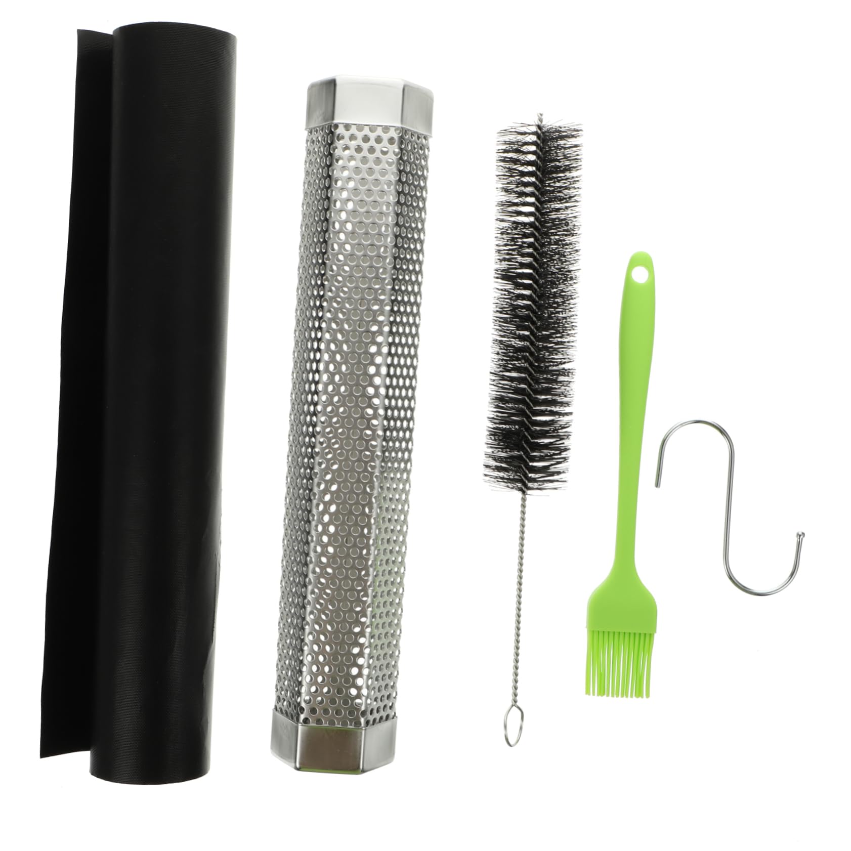 HANABASS Smoker Accessories Smoker Tube 5pc Mesh Tube Set for Barbecue Grill Random Color