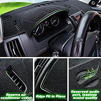 Vista 3 de TUCAREST Funda para salpicadero Compatible con 2014-2020 Nissan Rogue (T32) / 2017-2022 Rogue Sport S (No Rogue Select) Alfombrilla antideslizante