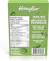 Vista 3 de HoneyBar Snack Bar Certificado sin gluten Sin OMG Vegetariano (mezcla de frutos secos, paquete de 20 barras)