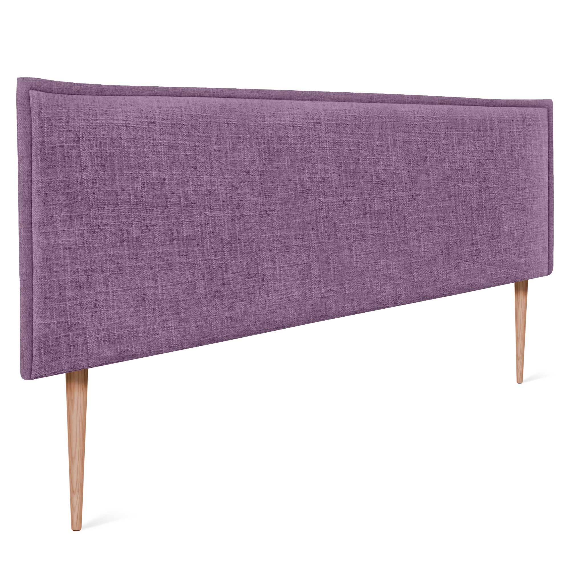 DHOME Solid Natural Linen Headboard with Trim Upholstered Headboard Bed Bedroom Modern Top Trending (Natural Linen, 160 x 105 cm with Legs (Beds 150/160)) — view 40