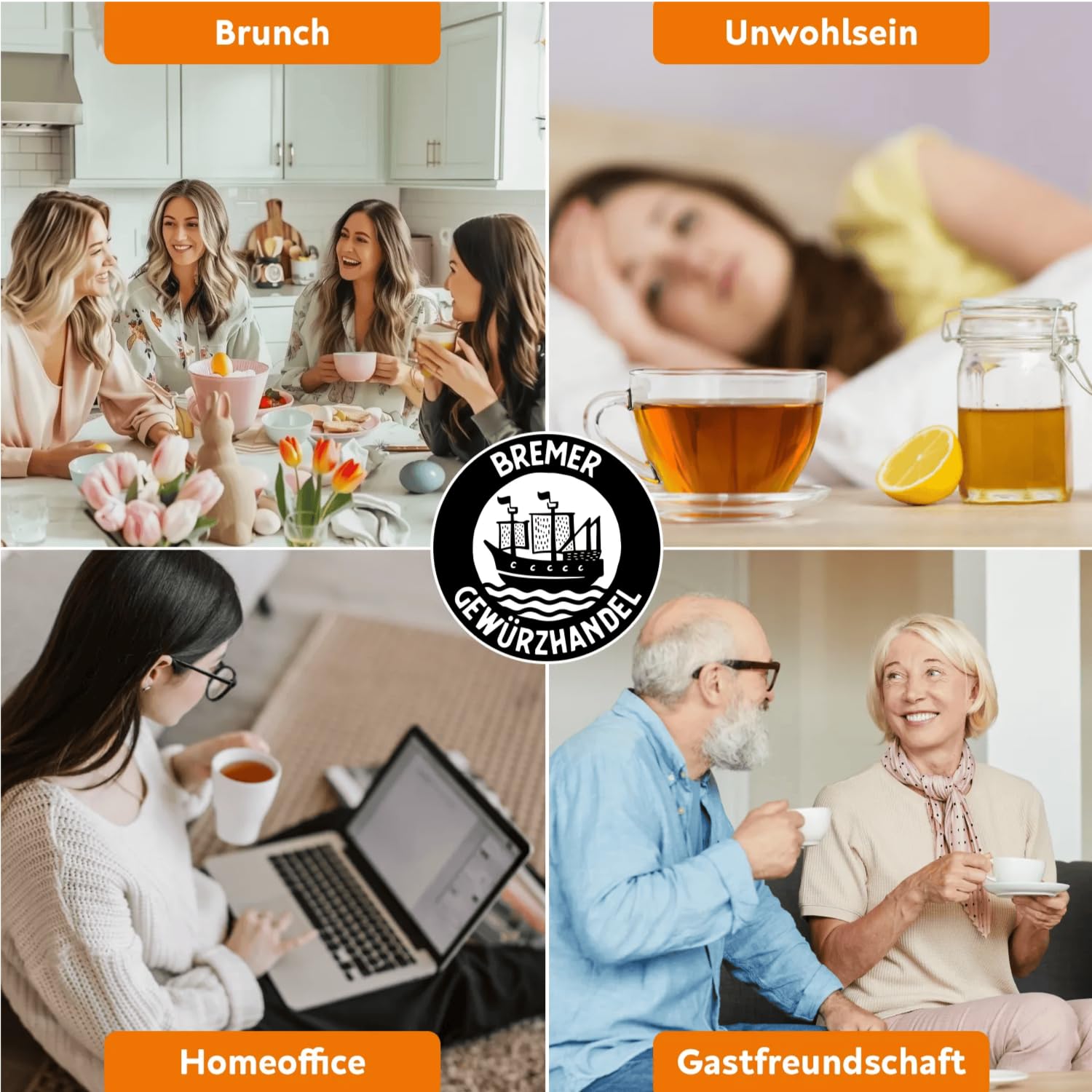 Bremer Gewürzhandel Assam Rani BIO, lose, kräftig aromatischer schwarzer Tee, lecker malzig im Geschmack, 10 x 100g