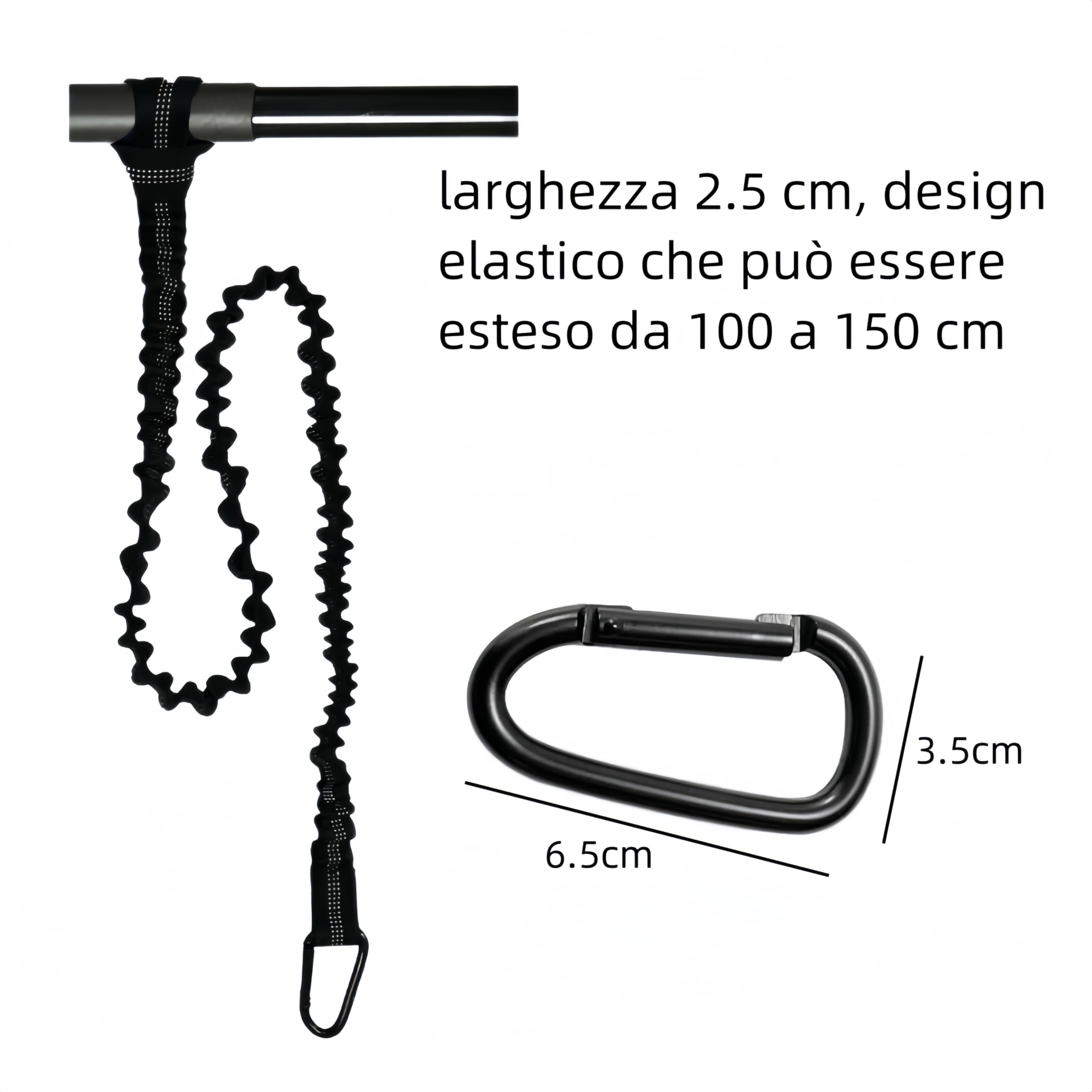 Laisse de pagaie enroulée rouge, élastique Kayak Paddle Leash Safety Laisse de pagaie enroulée rouge, élastique Kayak Paddle Leash Safety