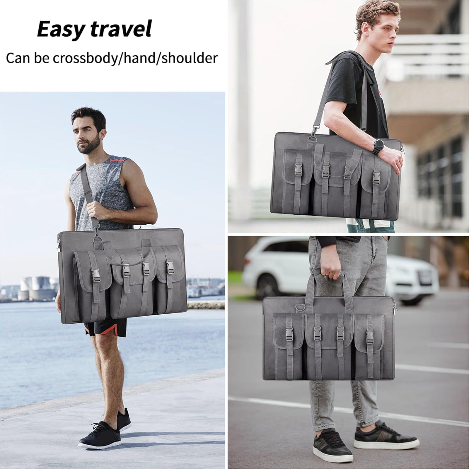 Borsa da Viaggio Gen 3 V3 – Custodia in Tessuto Oxford Antiurto per Dish Gen 3, Cavo da 50 Piedi/150 Piedi, Router e Alimentatore – Grigio