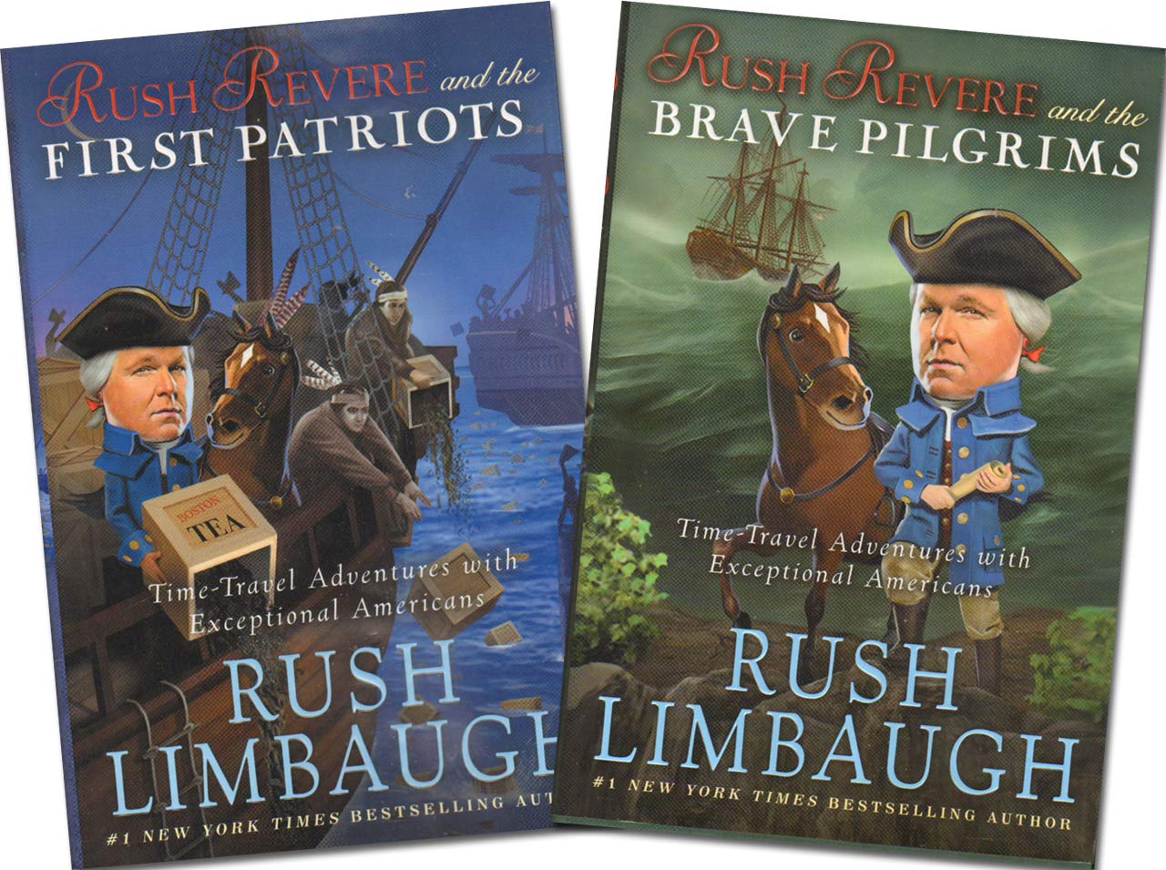 Rush Revere and the Brave Pilgrims & Rush Revere and the First Patriots (2 Book set) [Rush Revere and the Brave Pilgrims & Rush Revere and the First Patriots] by Rush Limbaugh (2014-05-04)
