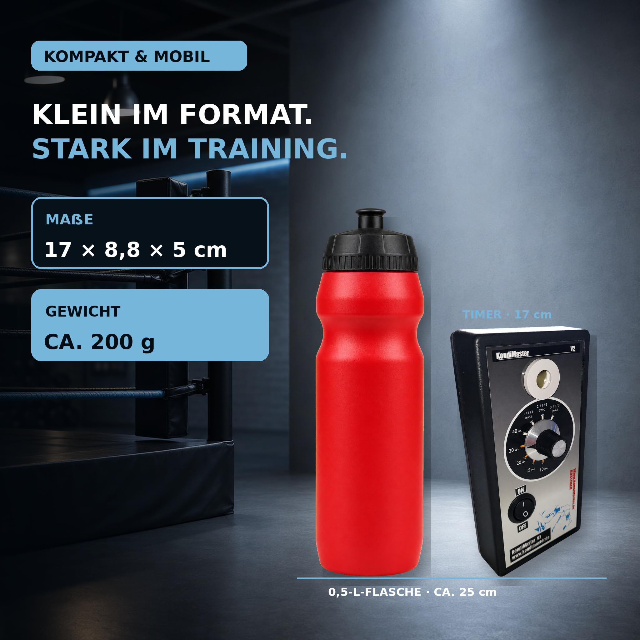 Intervall Timer KondiMaster V2 unser Basis-Gerät mit 8 Funktionen - KondiMaster.de