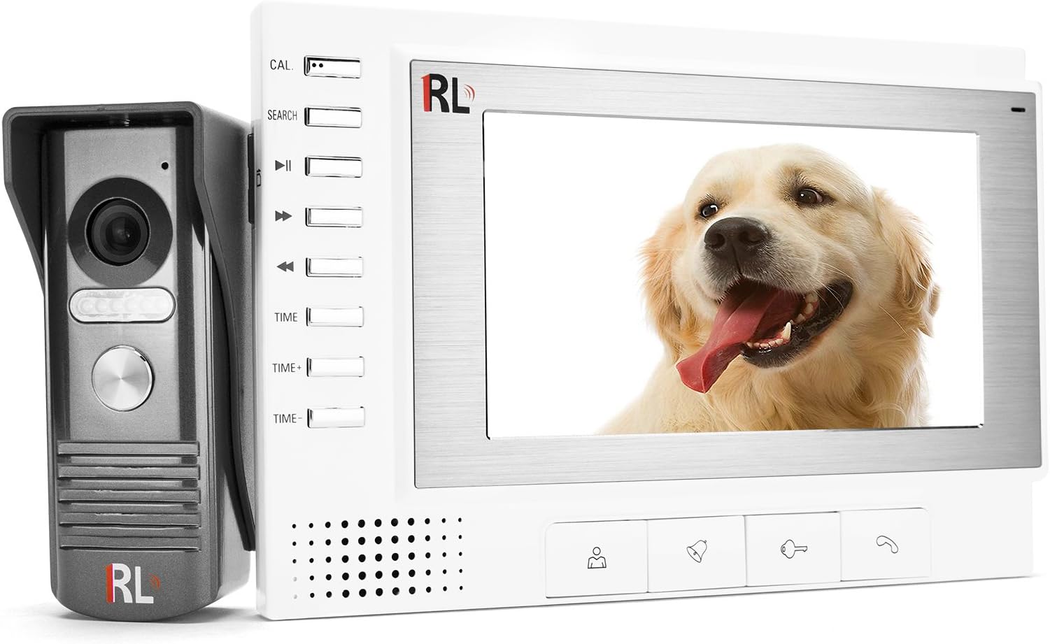 Roule RL-SD7F 7" High Definition Color Video Camera Intercoms Entry Access Control System Door Phone Doorbell Door Viewer Night Vision Home Security Surveillance Motion Detection Auto Recording