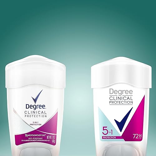 Miniatura 11 de Degree Clinical Protection Antiperspirant Deodorant 72-Hour Sweat & Odor Protection 5-in-1 Antiperspirant for Women 1.7 oz