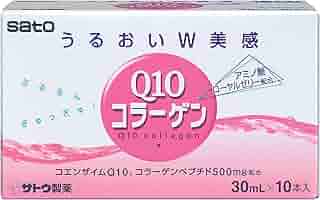 Amazon | Q10コラーゲン 30ml×10本 | 佐藤製薬 | コラーゲン