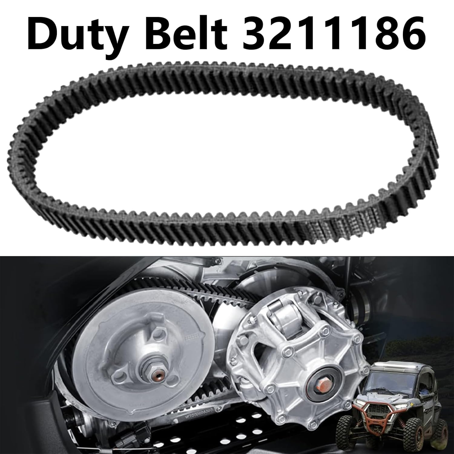 Drive Belt Replace 3211186 5-Layer Durability, Heat-Resistant Drive Belt Compatible with Polaris Ranger 1000 XP, Polaris Xpedition, RZR XP/ 4 1000 Transmission Clutch