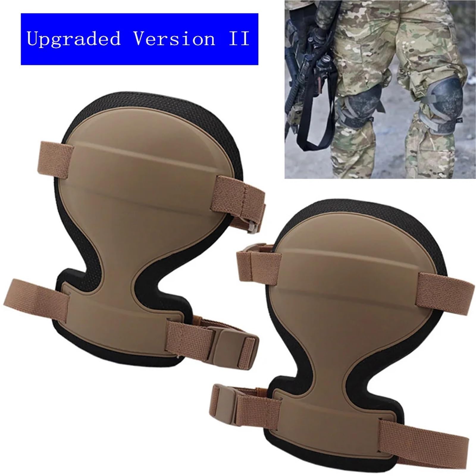 Ginocchiere tattiche Ginocchiere protettive for la Sicurezza Sportiva all'Aria Aperta Attrezzatura da Allenamento for Ginocchiere da Combattimento