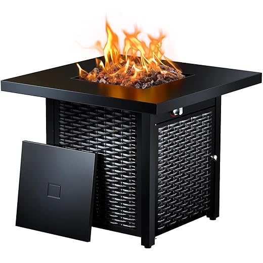 Ciays 28 Inch Propane Fire Pit Table