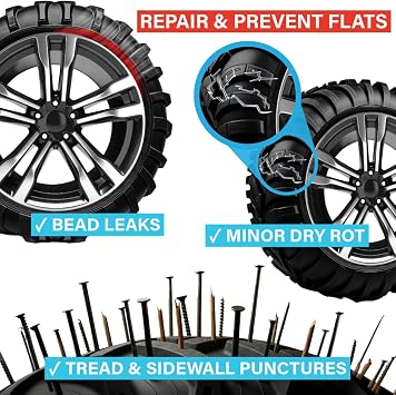 TireJect Off-Road Tire Sealant Kit - 5-in-1 Sealing - Fix and Prevent Flat Tires (10oz)