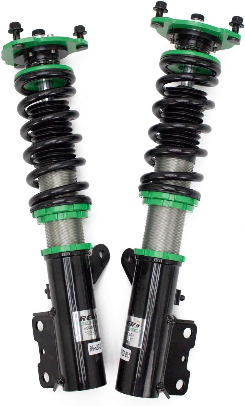 Rev9 R9-HS2-021 Hyper-Street II Coilover Suspension Lowering Kit, Mono-Tube Shock w/ 32 Click Rebound Setting, Full Length Adjustable, compatible with Mitsubishi Lancer (CX/CY) 2008-17