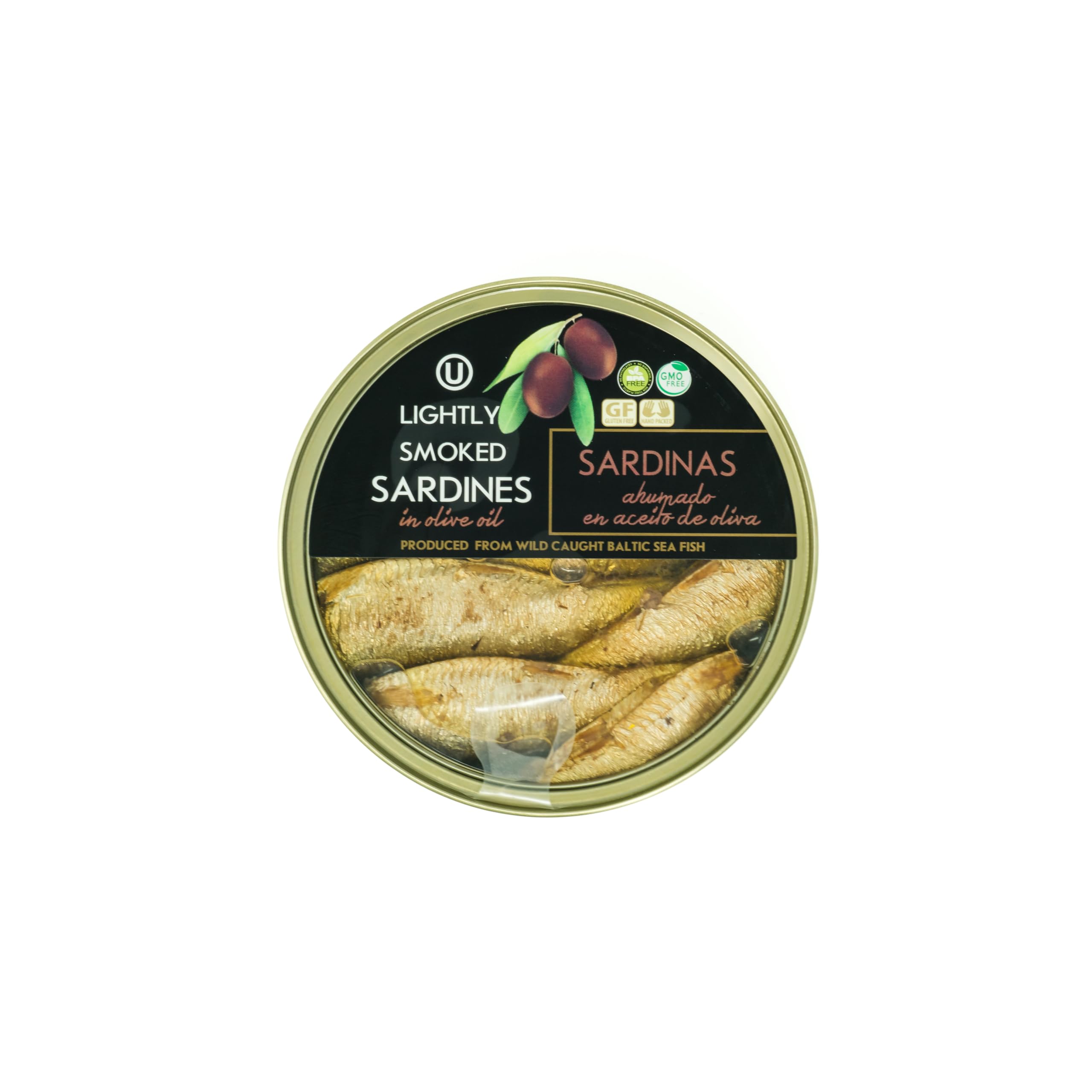 Grilled Catch Brisling Sardines Smoked in Olive Oil, Wild-Caught, Hand Packed Gourmet Tinned Fish – Omega-3, Vitamin D & A – No Preservatives, Keto Friendly 5.6 oz BPA-Free Can