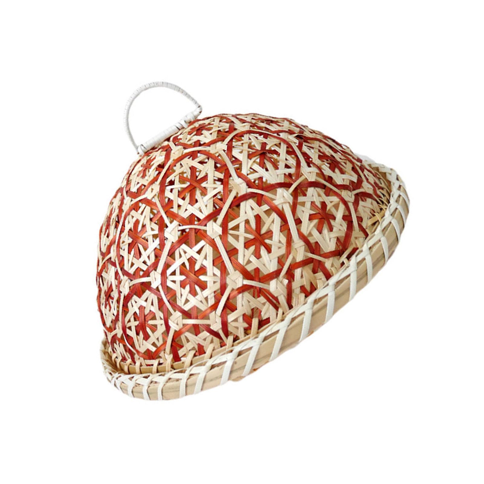 Handwoven Rattan and Wood Basket for Fruits Breads Snacks Ventilated Cover Serving Home Decor Handwoven Rattan and Wood Basket for Fruits Breads Snacks Ventilated Cover Serving Home Decor