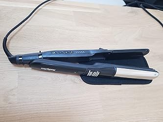 BaByliss ST495E Lisseur Vapeur en Métal pur 2 en 1, Fonction vapeur ...