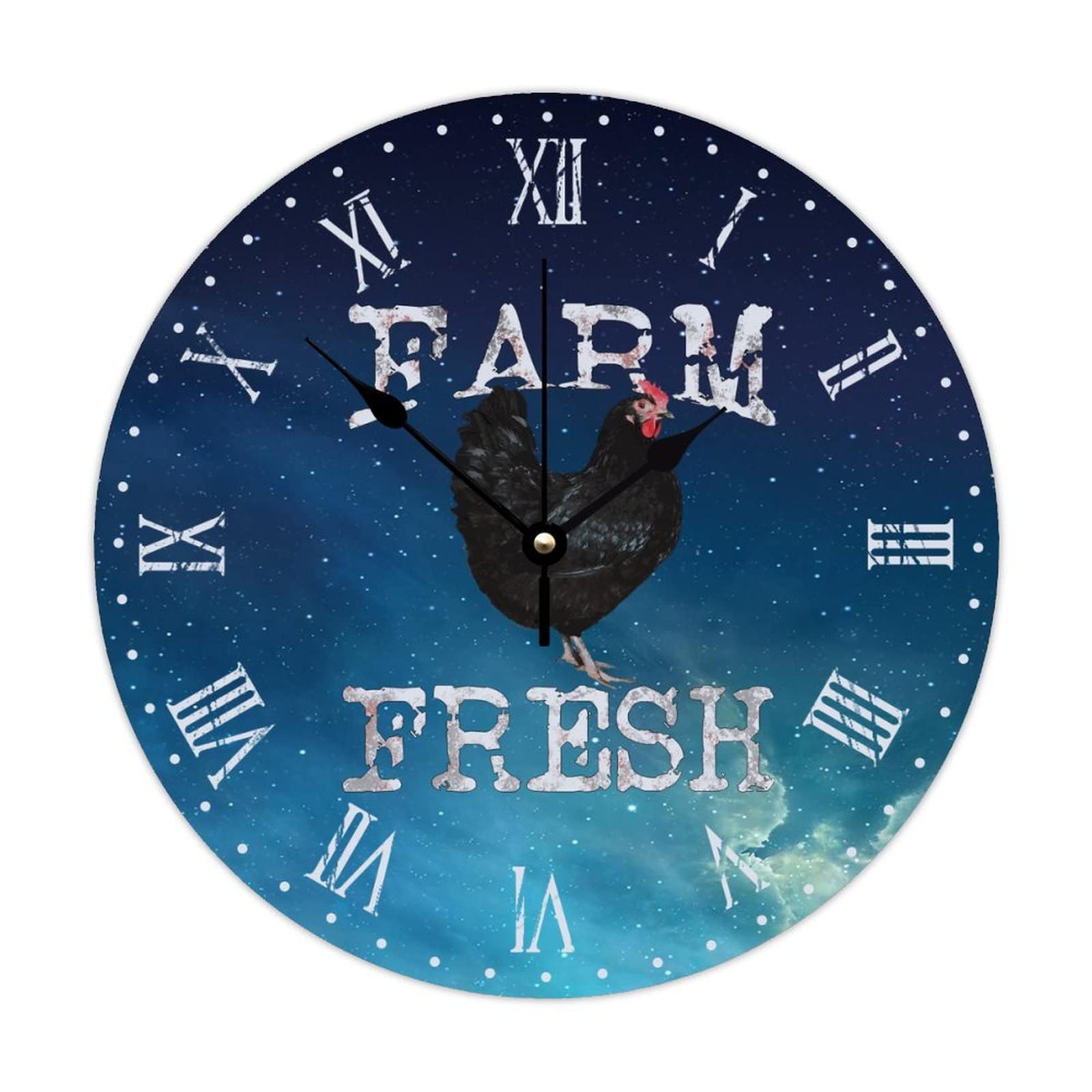 Horloge ronde en bois lisible pour ne plus jamais manquer l'heure dans la maison