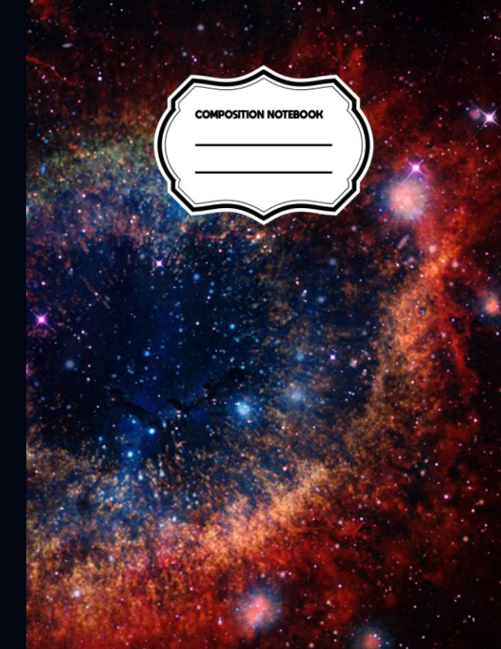 Composition Notebook: Starry Galaxy Composition Notebook Galactic Space Galaxy College Ruled Journal For Adults, Students, Teachers, Astronomy & Science Lovers Large 8.5 X 11 College Ruled 100 Pages