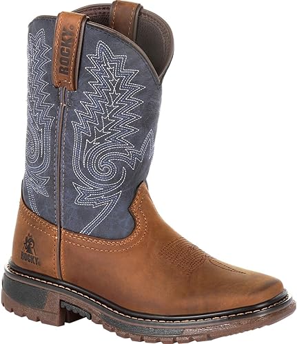 Rocky Botas Ride FLX Western para niños, Marrón, talla única