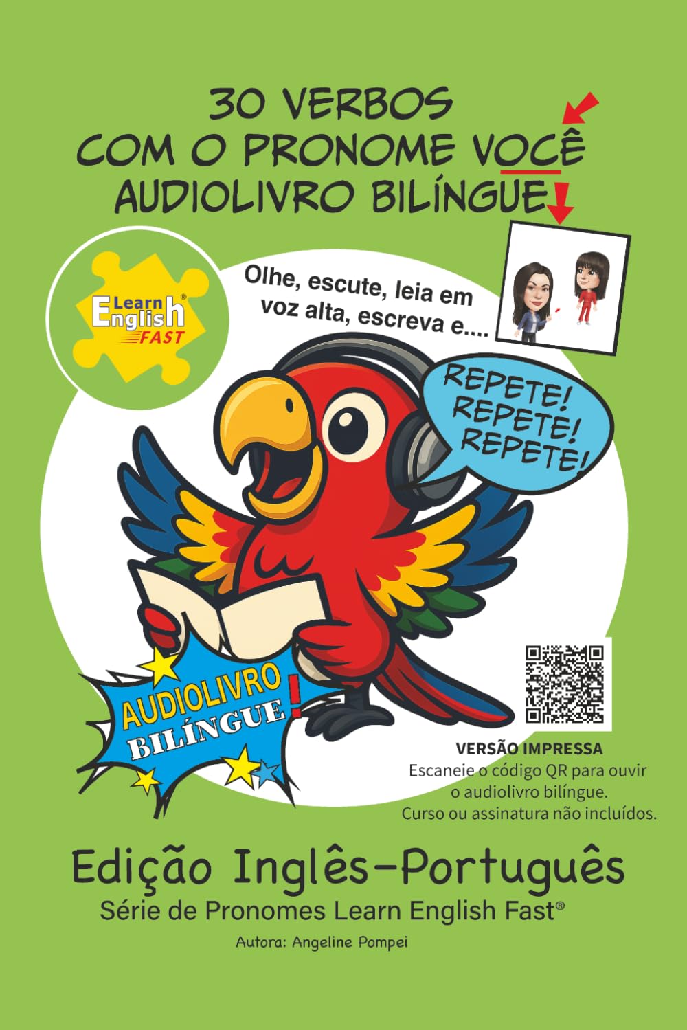 30 verbos em inglês com o pronome você: Audiolivro bilíngue