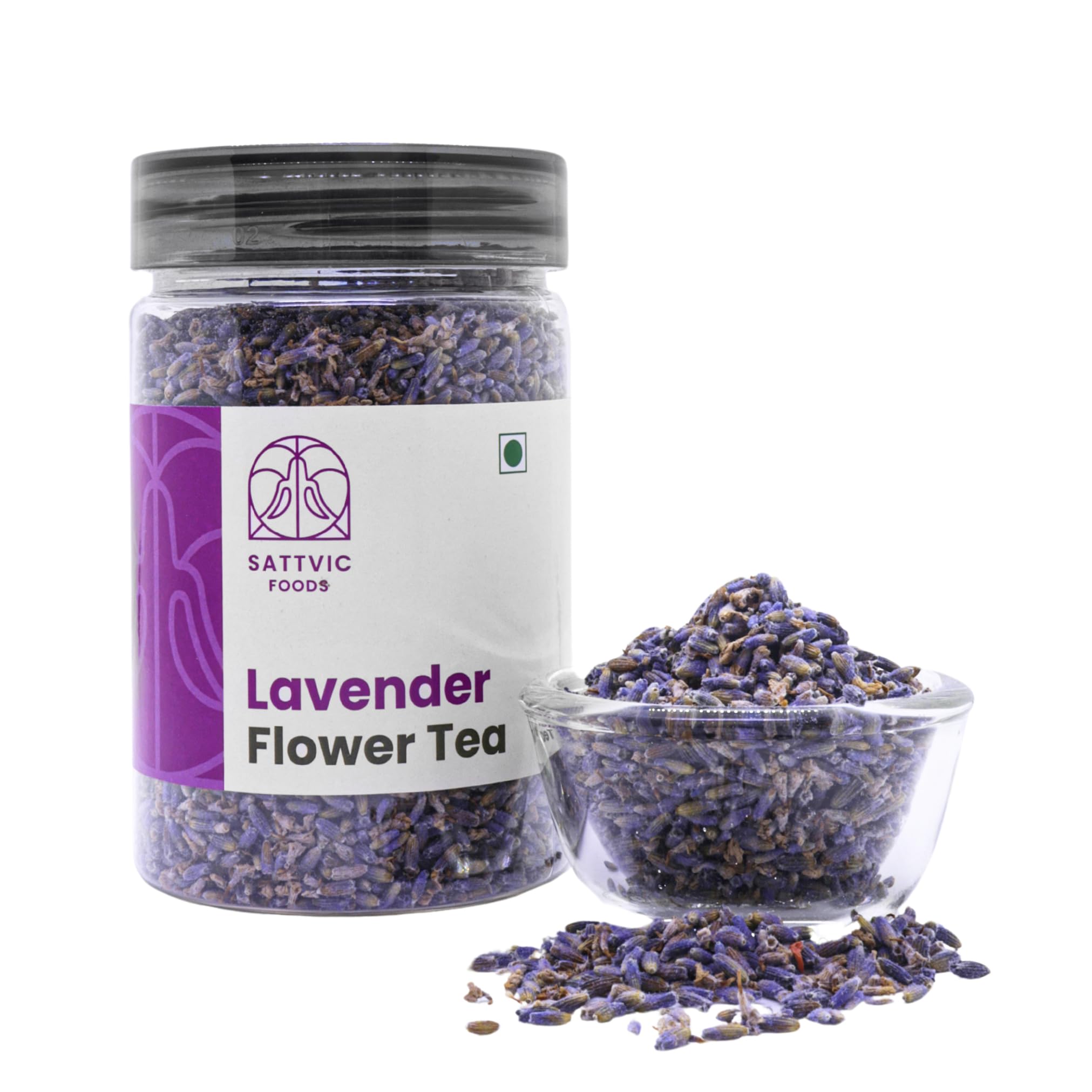 Sattvic Foods Lavender Flower Tea (30g) | Caffeine-Free Tea | Reduces Stress and Anxiety | Improves Sleep Quality (B0D6RCXDLM) Amazon Price History, Amazon Price Tracker