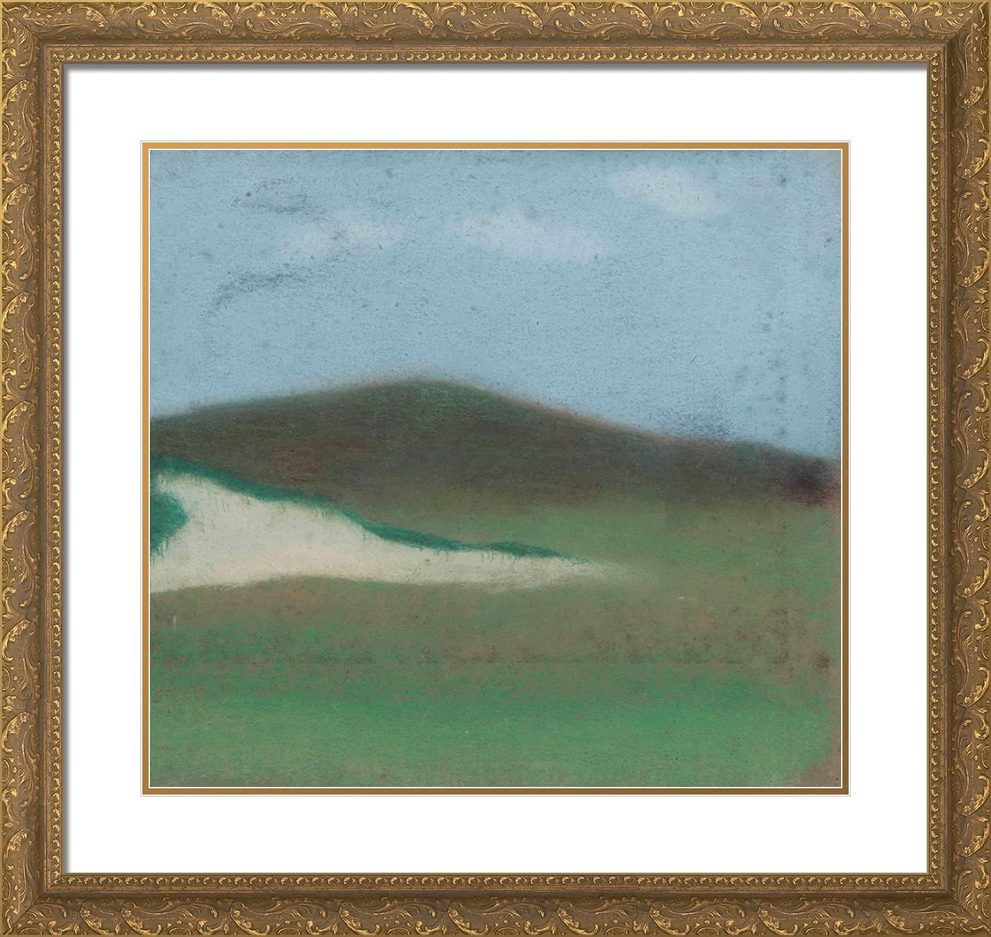 ArtDirect Spilliaert, Leon 21x20 Gold Ornate Framed Art Print with Double Matting Titled: Dune