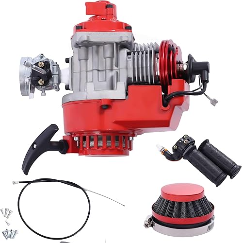 Motor de motor de 2 tiempos de 49 CC modificado 6 dientes de arranque para mini moto de cross Pocket Bike Scooter ATV