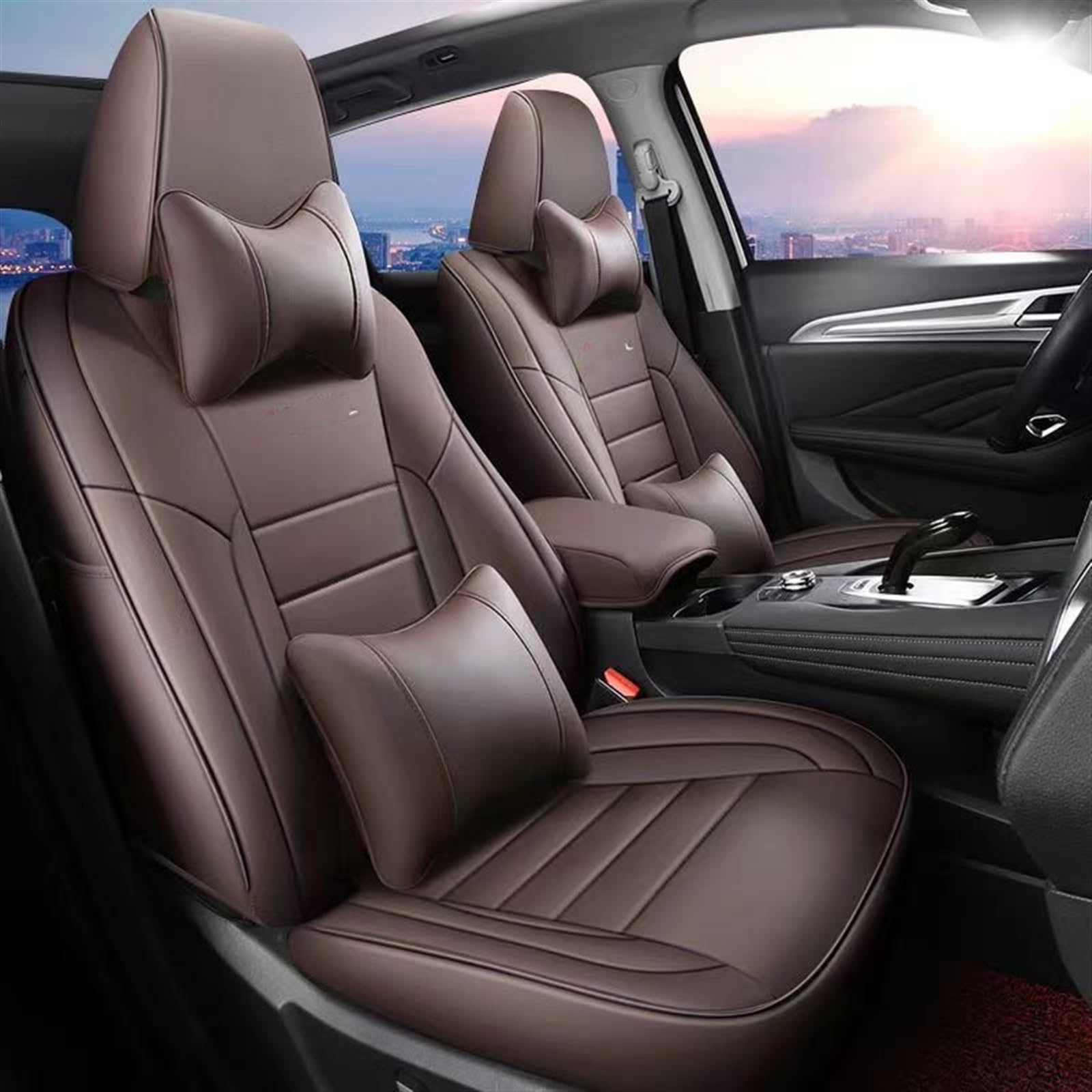 NOHEEU Car Seat Cover Cushion Waterproof Leather Automobiles Interior Accessories For Haval F7 F7x 2019 2020 2021 Accessories