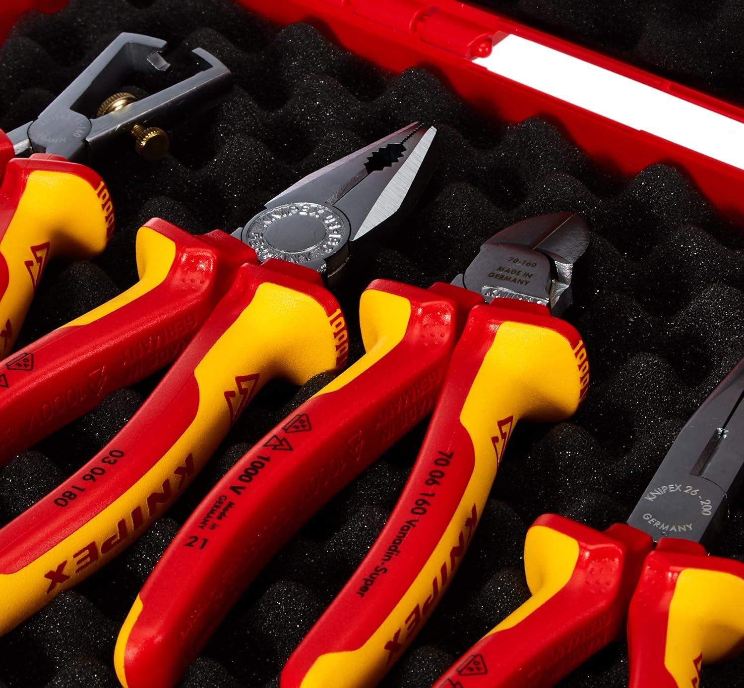 Knipex Coffret d'outils RED Électro Set 1 4 outils 275 mm, 00 20 15