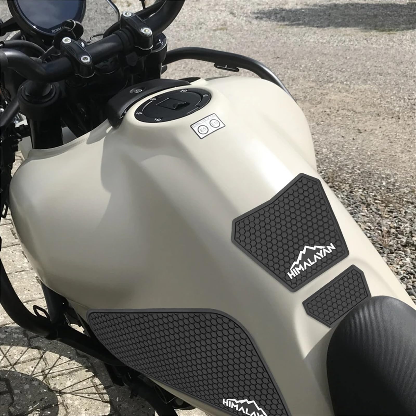 MKBHD for Himalaya 450 HIMALAYAN450 2024 2025 Motorrad Kraftstoff Tank Schutz Aufkleber Aufkleber Kraftstoff Tank Pad Kraftstoff Tank Knie Pad