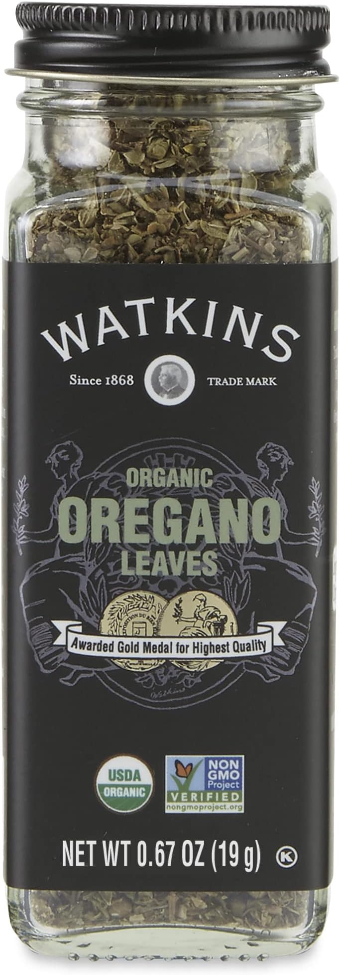 Watkins Gourmet Organic Spice Jar, Oregano Leaves, 0.67 Ounce