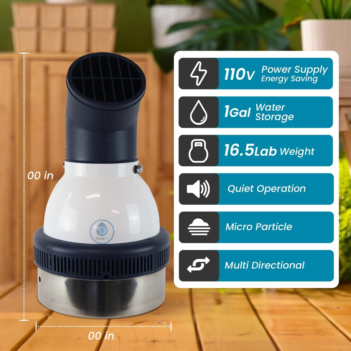 Humidifier Multdirectional Quiet Greenhouses Indoor Gardens