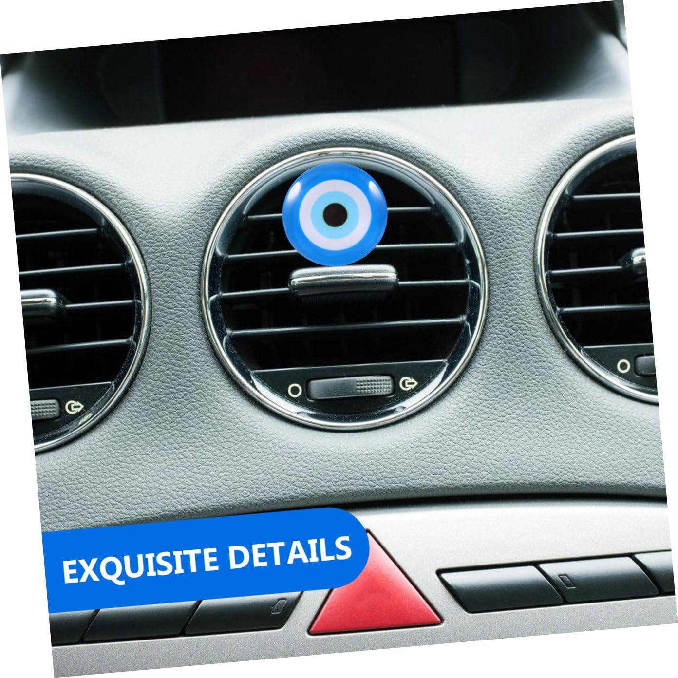 SOLUSTRE 18pezzi Clip Diffusore Per Auto Con Design Occhio Maligno Piccole Clip Per Bocchetta Aria Decorazione Creativa Per Auto Ufficio e Casa