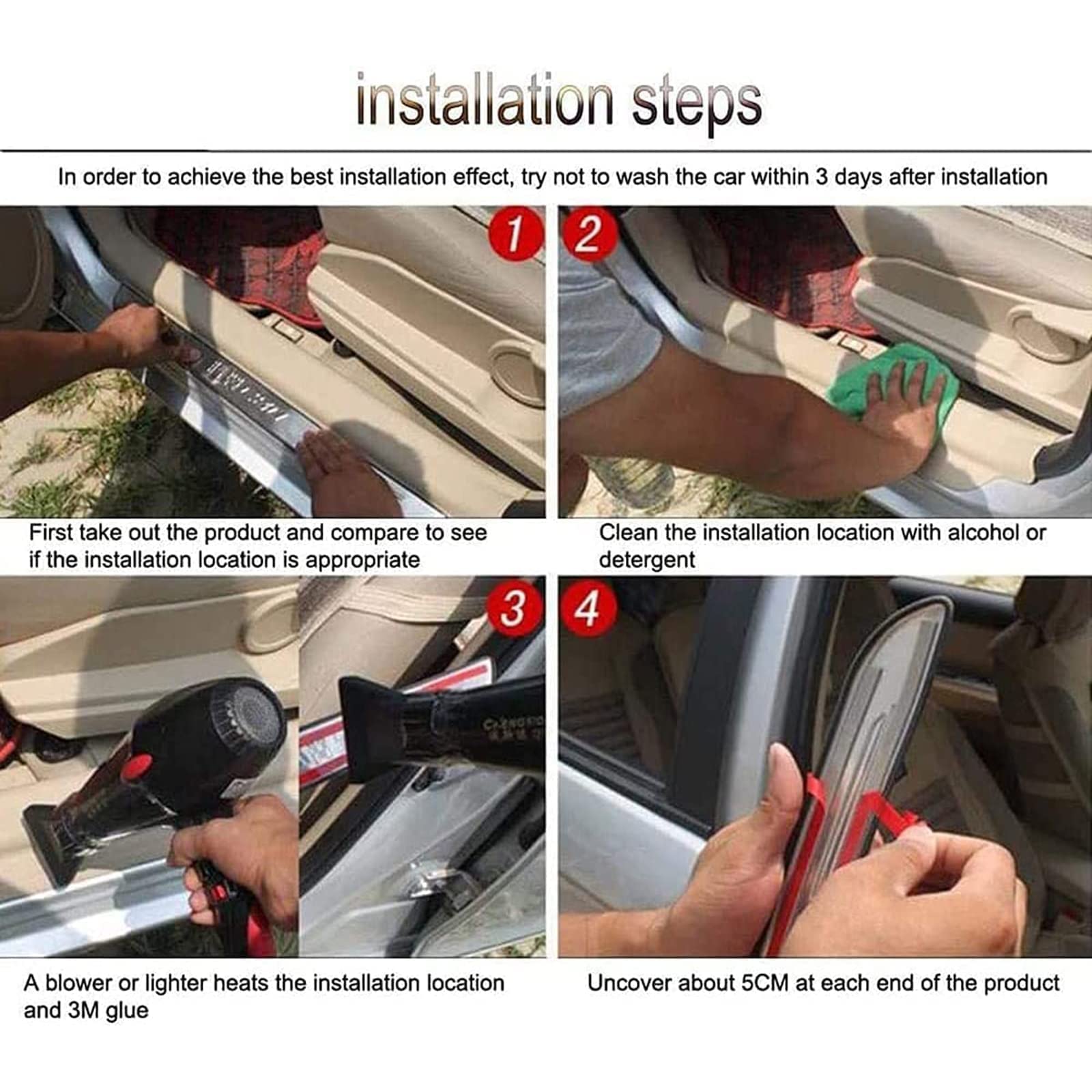 4 stks Auto Rvs Instaplijsten Kick Platen Protector voor Opel Astra Zafira Corsa Mokka Antislip Anti-kras Auto Accessoires Trim