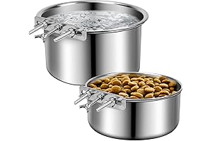 ShineMe Water Bowl for Dog Crate Spill Proof