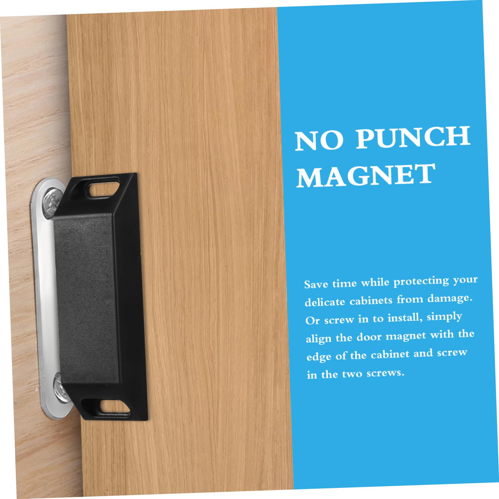5 Sätze Magnetische Saugschranktür Kleiderschrank Gestell Magnetschrank Riegel Bleiben Schranktürmagnete Magnetverschlüsse Für Schränke Abs Black 6 Stücke * 5