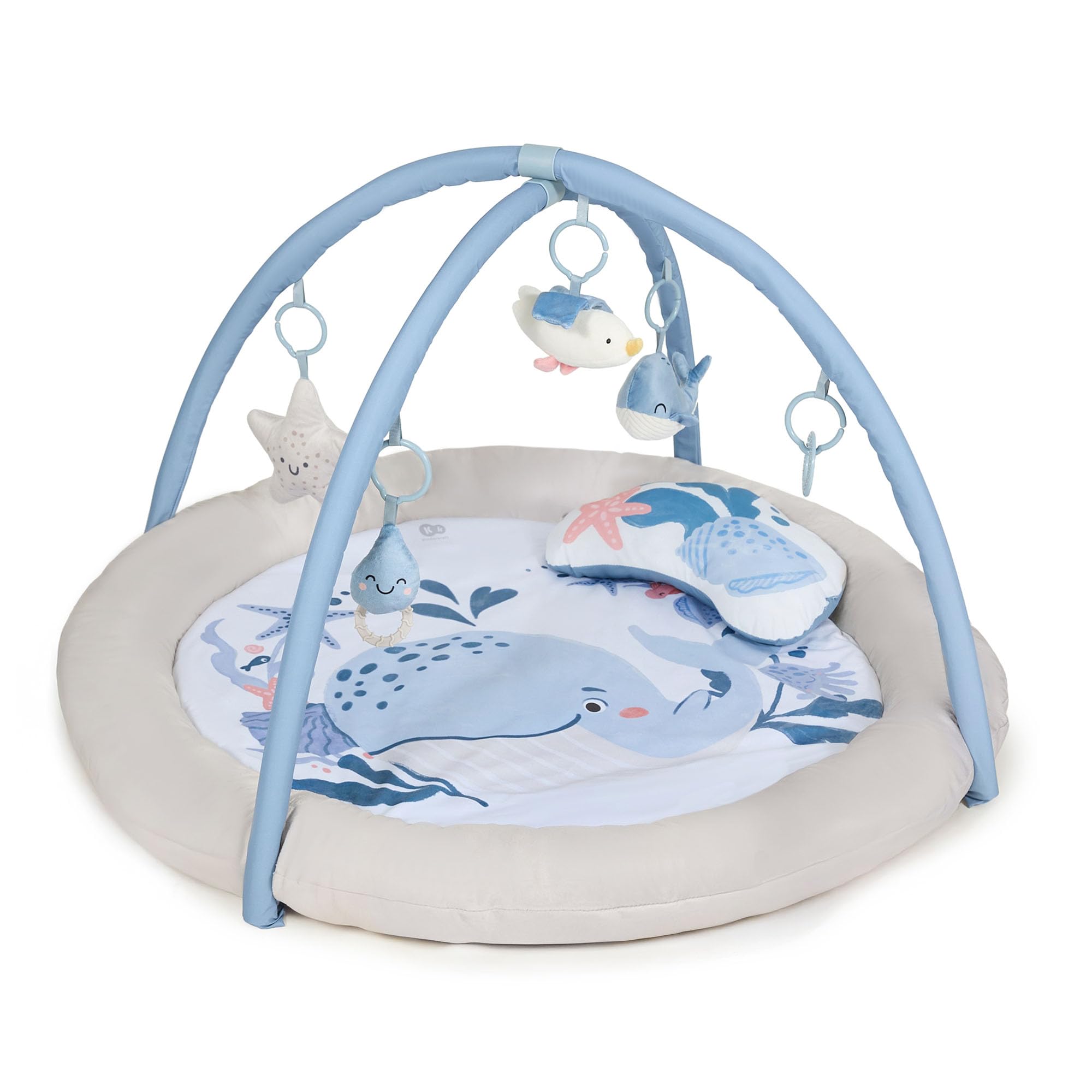 Kinderkraft COZYPLAY Palestrina Interattiva per Bambini, Tappetino educativo con Archi con Giocattoli, Lavabile in Lavatrice, Facile da riporre, Nordic Breeze