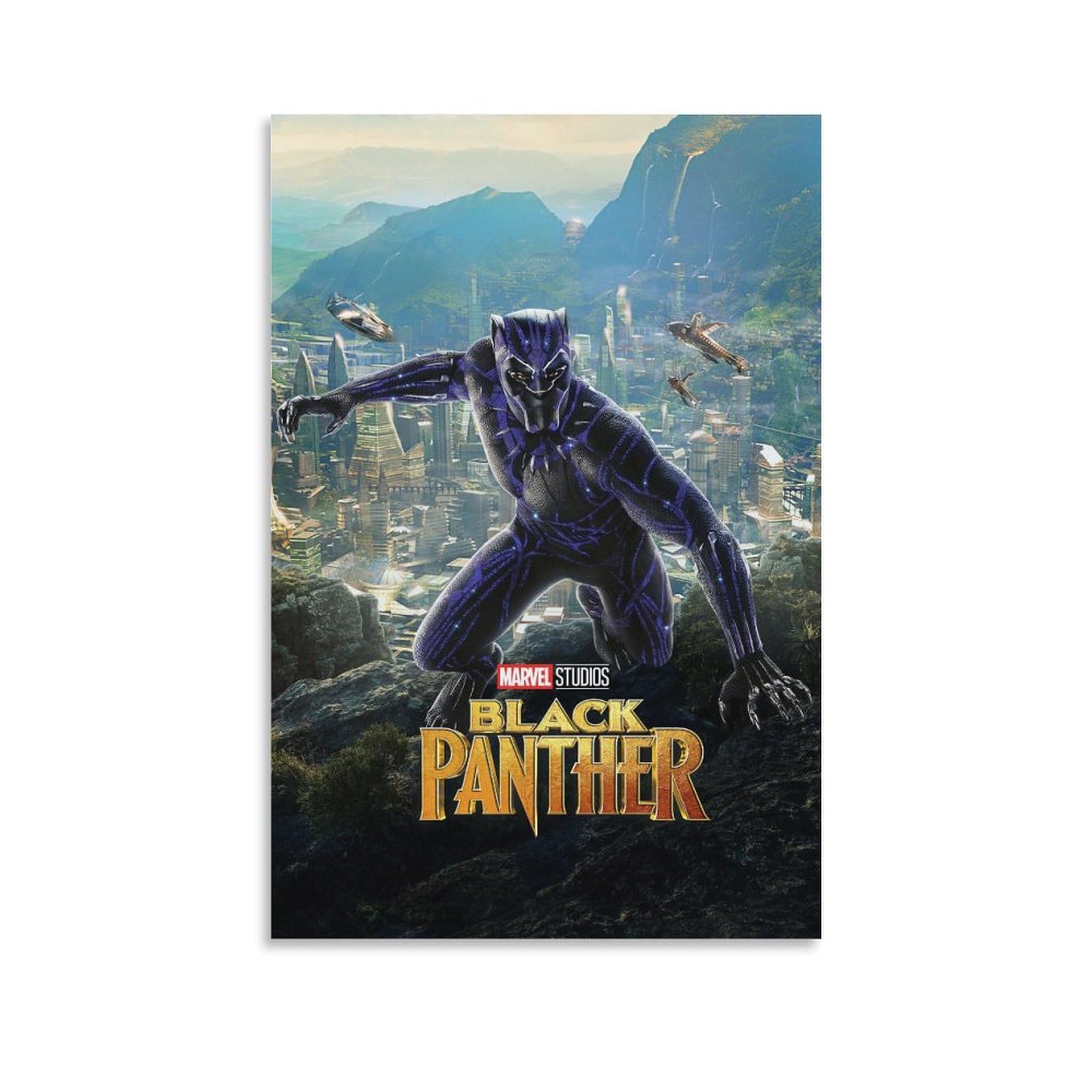 Amazon.co.jp: 映画ポスター ブラックパンサー キャンバスアート