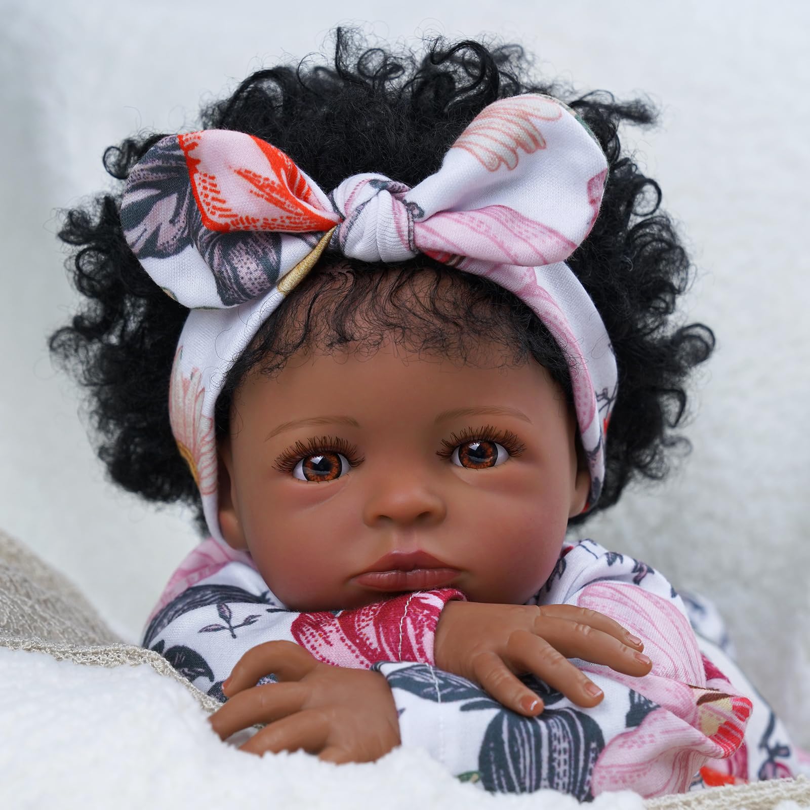 BABESIDE Reborn Baby Doll Clothes Set – Leopard Print Realistic...
