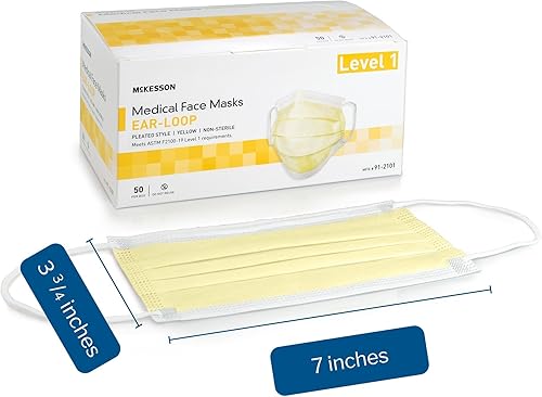 Miniatura 4 de McKesson Procedure Mask Pleated 91-2101