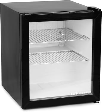 bar@drinkstuff Frostbite Mini Fridge Black - 46ltr Compact Refrigerator Holds 45 x 330ml Cans | F Energy Rating [Energy Class A+++]