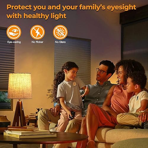 Miniatura 3 de Leools Bombillas LED regulables G16.5, bombillas LED Edison E26 de 6 W, blanco cálido 2700 K, 600 lm, 6 W igual a 60 vatios, bombilla de globo G50