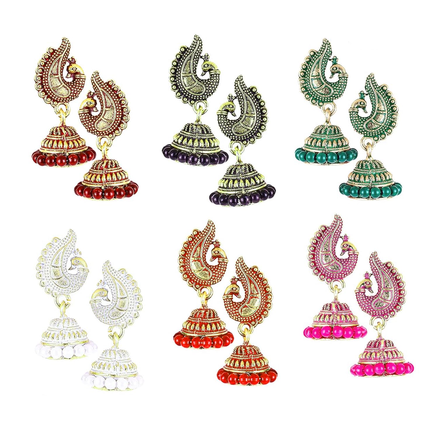 See full amazon price history chart for Party Box Combo set of 6 Peacock Jhumkas Jhumka Jhumki Earrings For Women Girls Ladies Traditional Wedding Party Box Combo set of 6 Peacock Jhumkas Jhumka Jhumki Earrings For Women Girls Ladies Traditional Wedding (B0CJCKQX4Q) Amazon Price History, Amazon Price Tracker