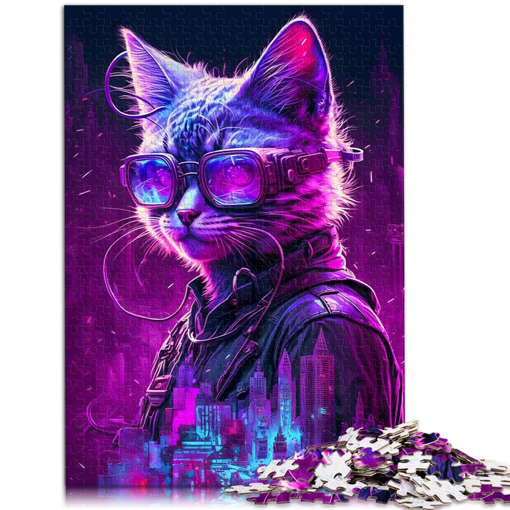 Jigsaw Puzzle for Adults colorful animals 1000 piece puzzle Teens Cardboard Puzzles Stress Reliever Size: 26x38cm