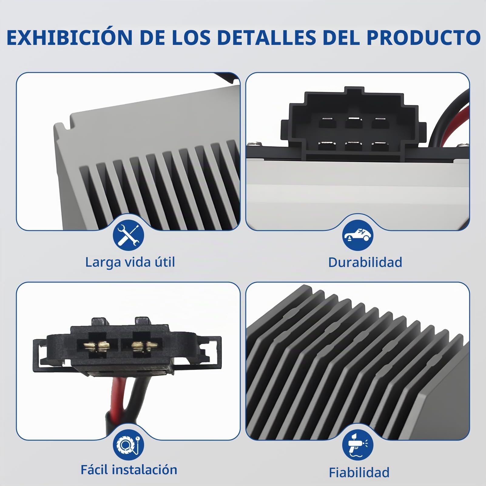 Resistencia Motor Ventilador Calentador para A2 Vento Polo Fabia Seat Ibiza | 6Q1907521A 6Q1907521B 6Q1907521