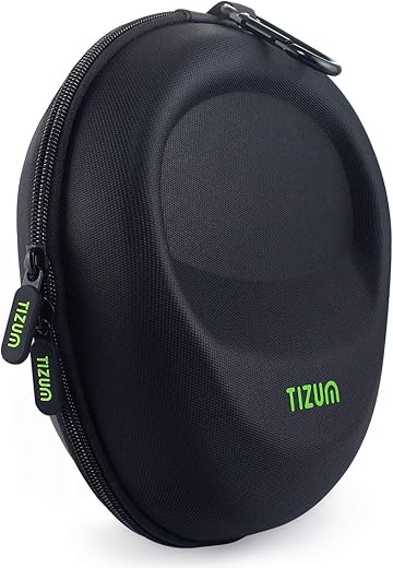 Tizum Hard Shell EVA Headphone Carrying Case for Universal Oversized Over-Ear Headset, Shockproof, Water Repellent, Anti-Pressure Portable…