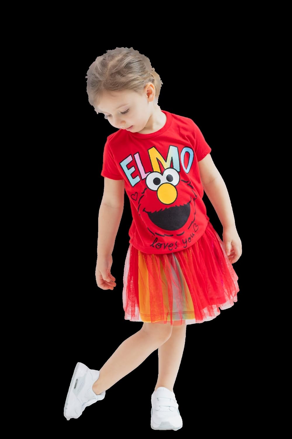 Sesame Street 3pc T-Shirt, Skirt & Scrunchie Set Infant to Little Kid Sizes (12 Months - 7-8) - Image 9