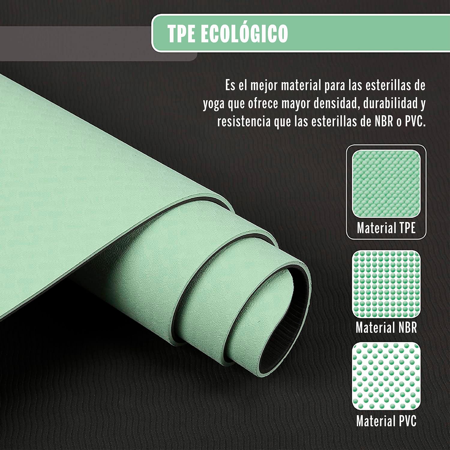 Pack 10 Unidades Esterilla Yoga Antideslizante - Esterilla Pilates - Esterilla Fitness - Alfombra Yoga Mat Plegable - Colchoneta Gimnasia Pilates Fitness - Incluye Bolsa Esterilla - Mat Yoga
