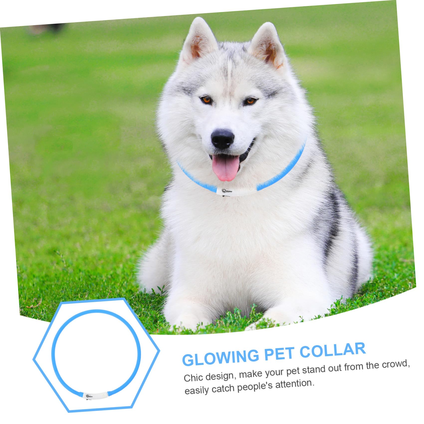 Didiseaon 3piezas Collar Led para Gatos Recargable para Paseos Resistente y De Limpiar