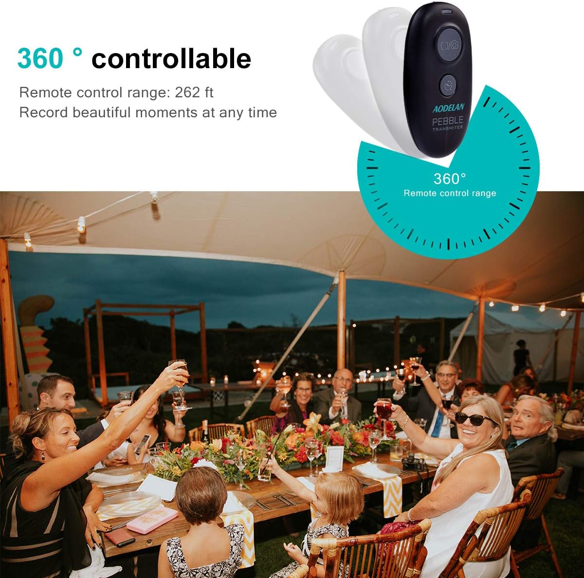 50% Off Discount Camera Remote Wireless Shutter Release for Canon EOS RP, Rebel T6, T7, SL2, 5D Mark II, 6D Mark II, 7D Series, 5D Series; for Fujifilm X-T3; for Olympus OM-D E-M1 Mark II; for Pentax K-1 Mark II